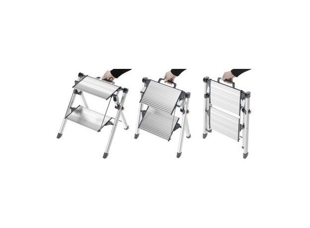 Hailo hailo 4310-100 mk80 comfortline aluminum 2 folding steps