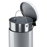 Hailo Hailo Pedal Bucket med galvaniseret indre spand Solid M 12 L Silver