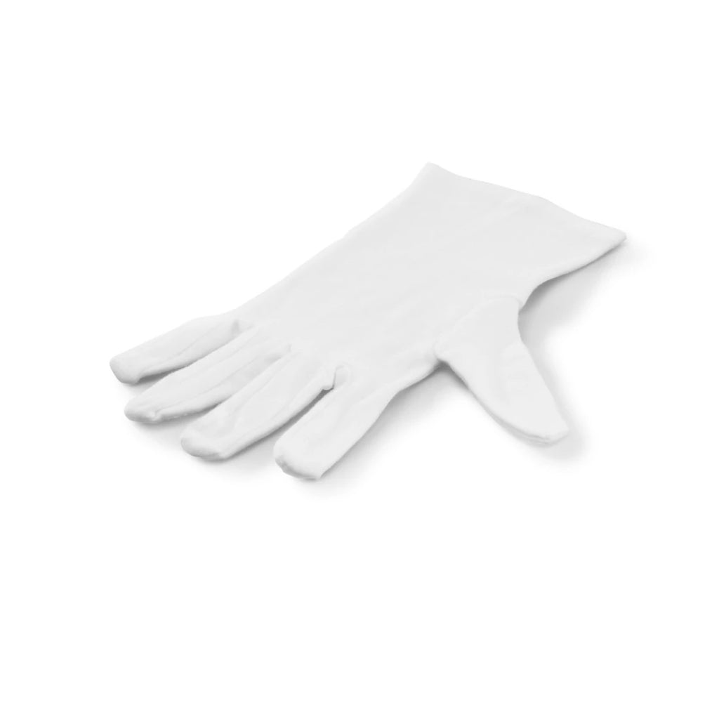 Hama gants en coton taille m 1 paire blanc