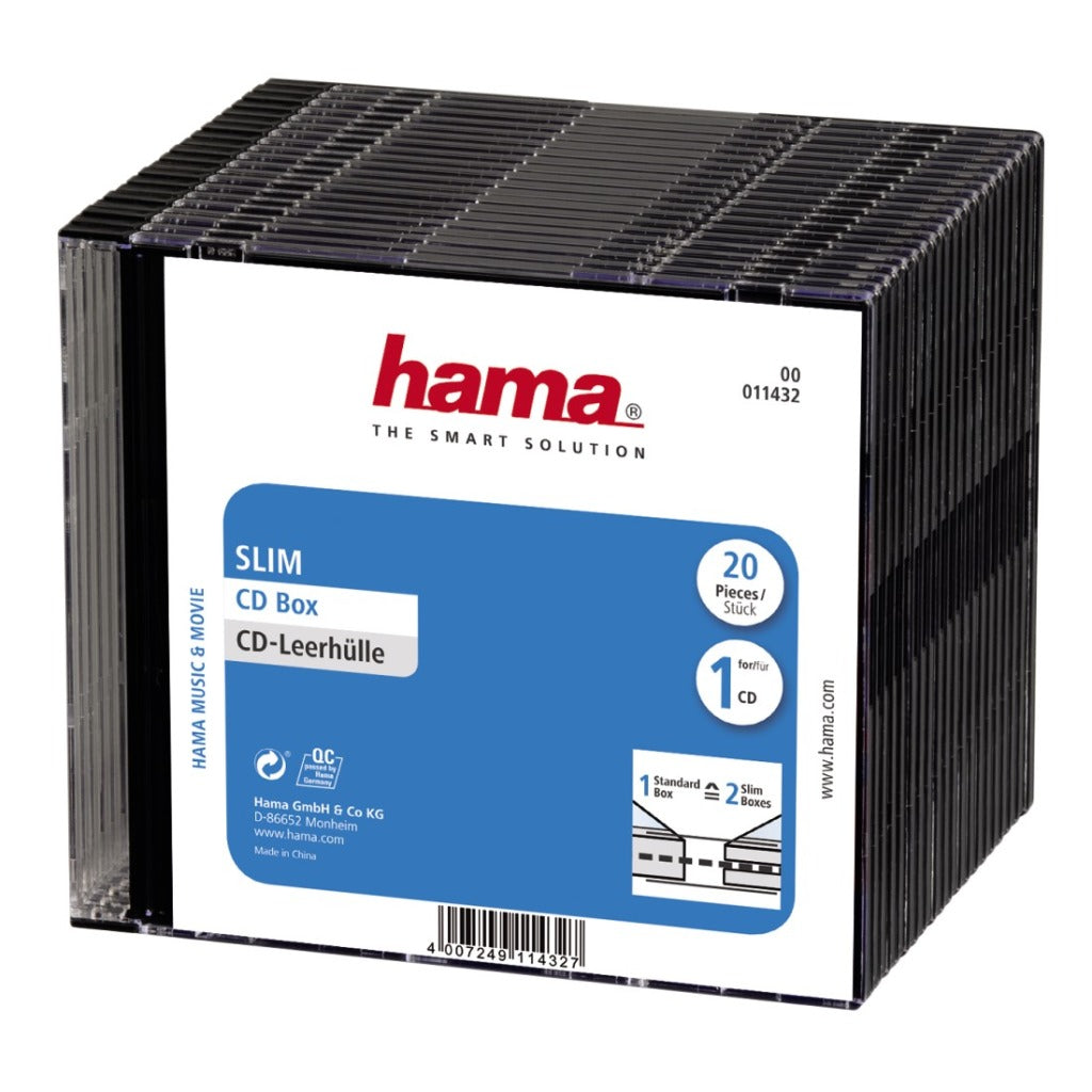 HAMA CD Slim Box 20-P. rouge