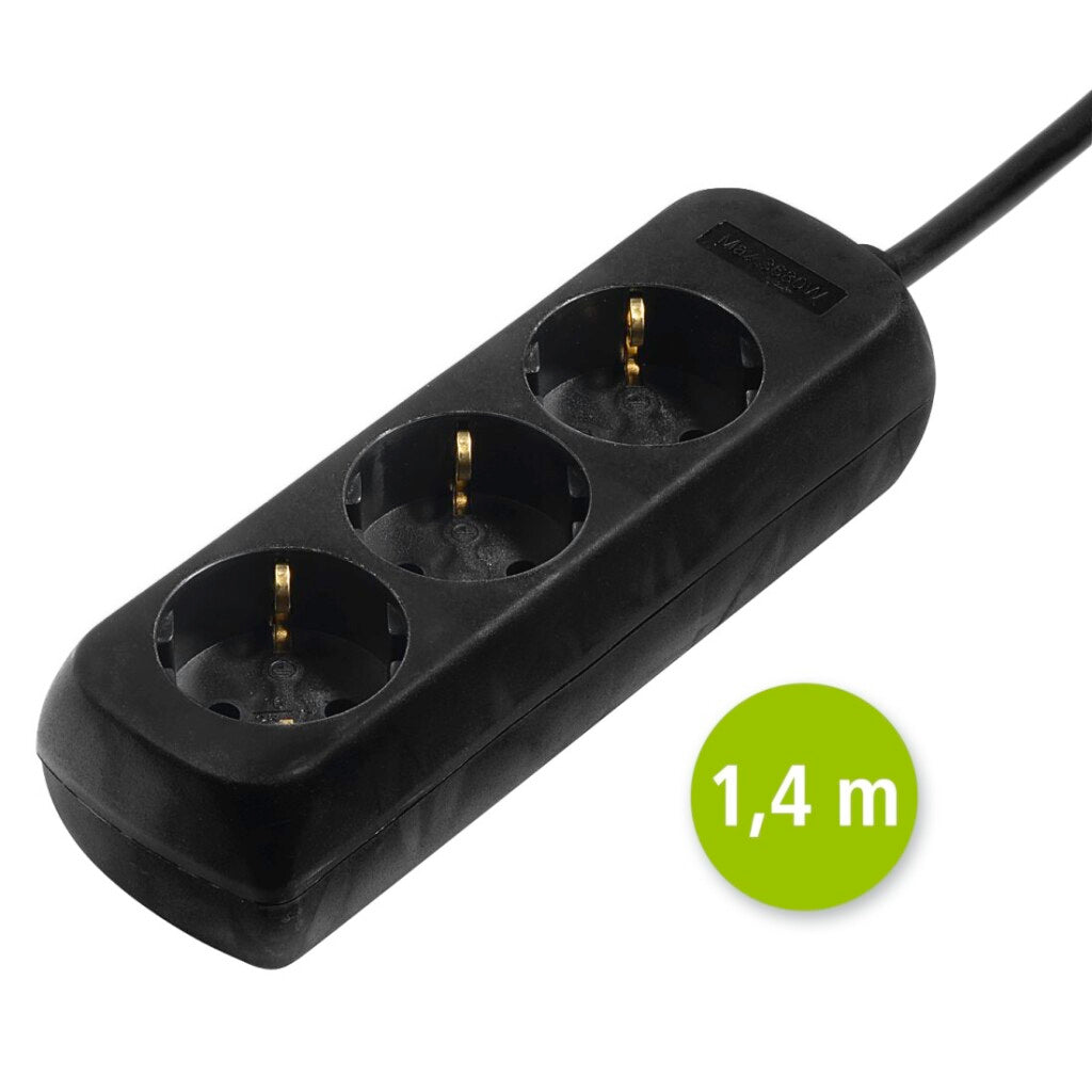 Hama Socket 3 veces negro por 10 piezas