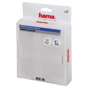 HAMA CD DVD primeri 50 PAK TRANSARENT