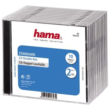 Hama CD Box 10 Pak 2CD Hoes forseglet