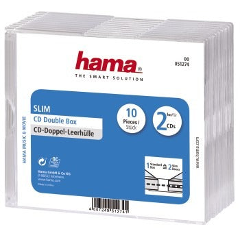 Hama CD Slim Bubbel Box 10 Pack