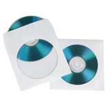 Hama CD DVD Schutzpersonal Pabeier wäiss 100 Stécker