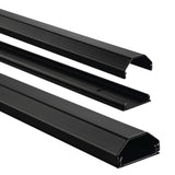 Hama Goulotte de câbles en aluminium angulaire 110 3,3 1,7 cm noir