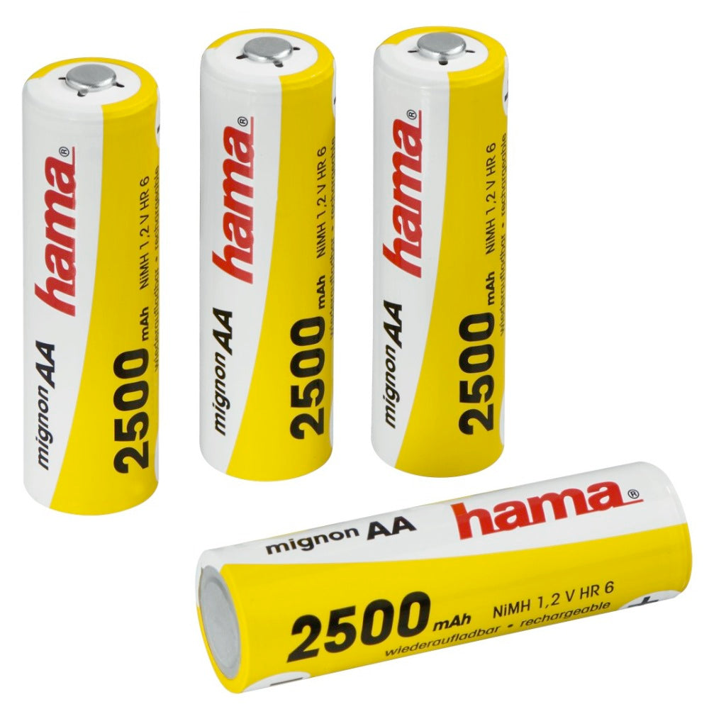 Hama oppladbart NIMH -batteri 4xaa 2500mAh