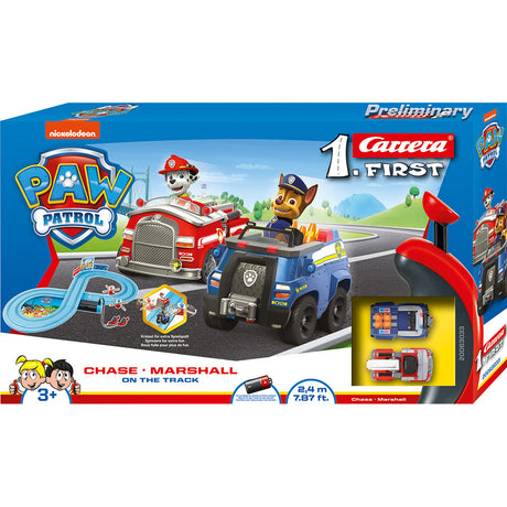 Circuit de course Carrera First Paw Patrol + 2 voitures et 2 contrôleurs 240 cm