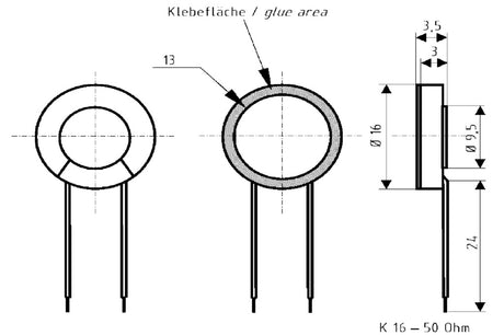Haut-parleur miniature Visaton vs-k16 16 mm 50 ohm