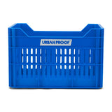 Caisse de vélo de preuve urbain plastique recyclé 30l king bleu 40x30x25 cm