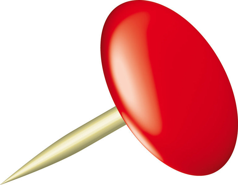 Alco al-151-12 punaises soleil 9,5 mm laiton boîte de 100 pièces rouge