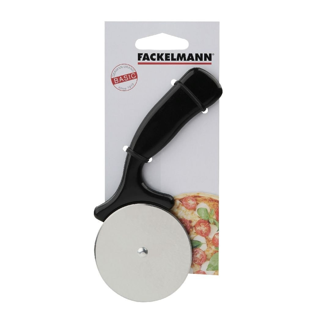 Fackelmann coupe-pizza basic 16 cm noir pp acier inoxydable