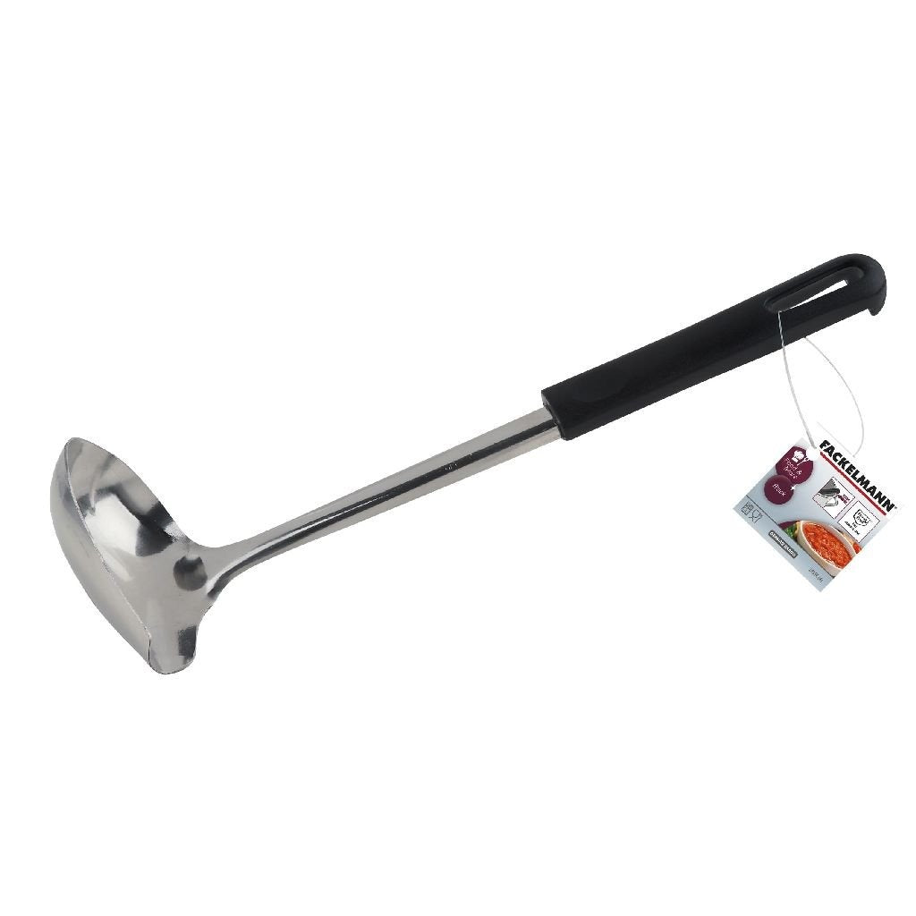 Fackelmann cuillère à sauce 26 cm noir pp acier inoxydable