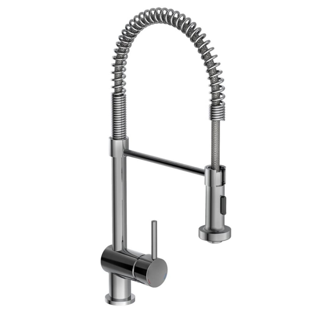 Schütte Schütte Eenknops mixer with high spout spiral spring Boston chrome