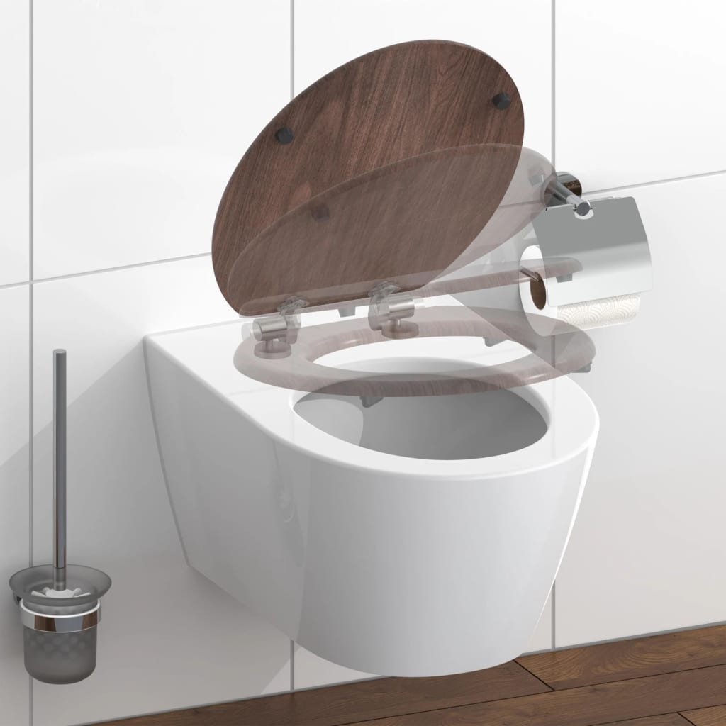 Schütte Schütte toilet seat Soft-Close Dark Wood MDF