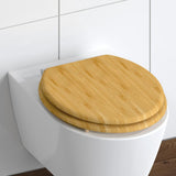 Schütte Schütte toilet seat with soft-close natural bamboo