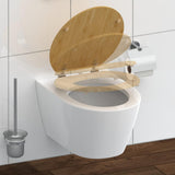 Schütte Schütte toilet seat with soft-close natural bamboo