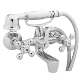 Schütte Schütte Bathmeng crane two buttons with hand shower each chrome -colored