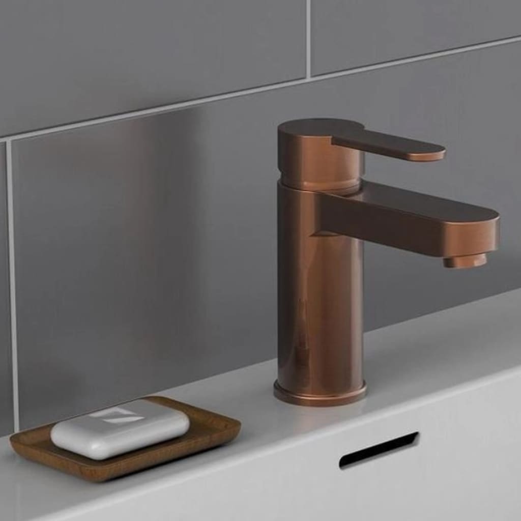 Schütte Schütte Washbasin Mixer Elephant Mat Copper -färgad