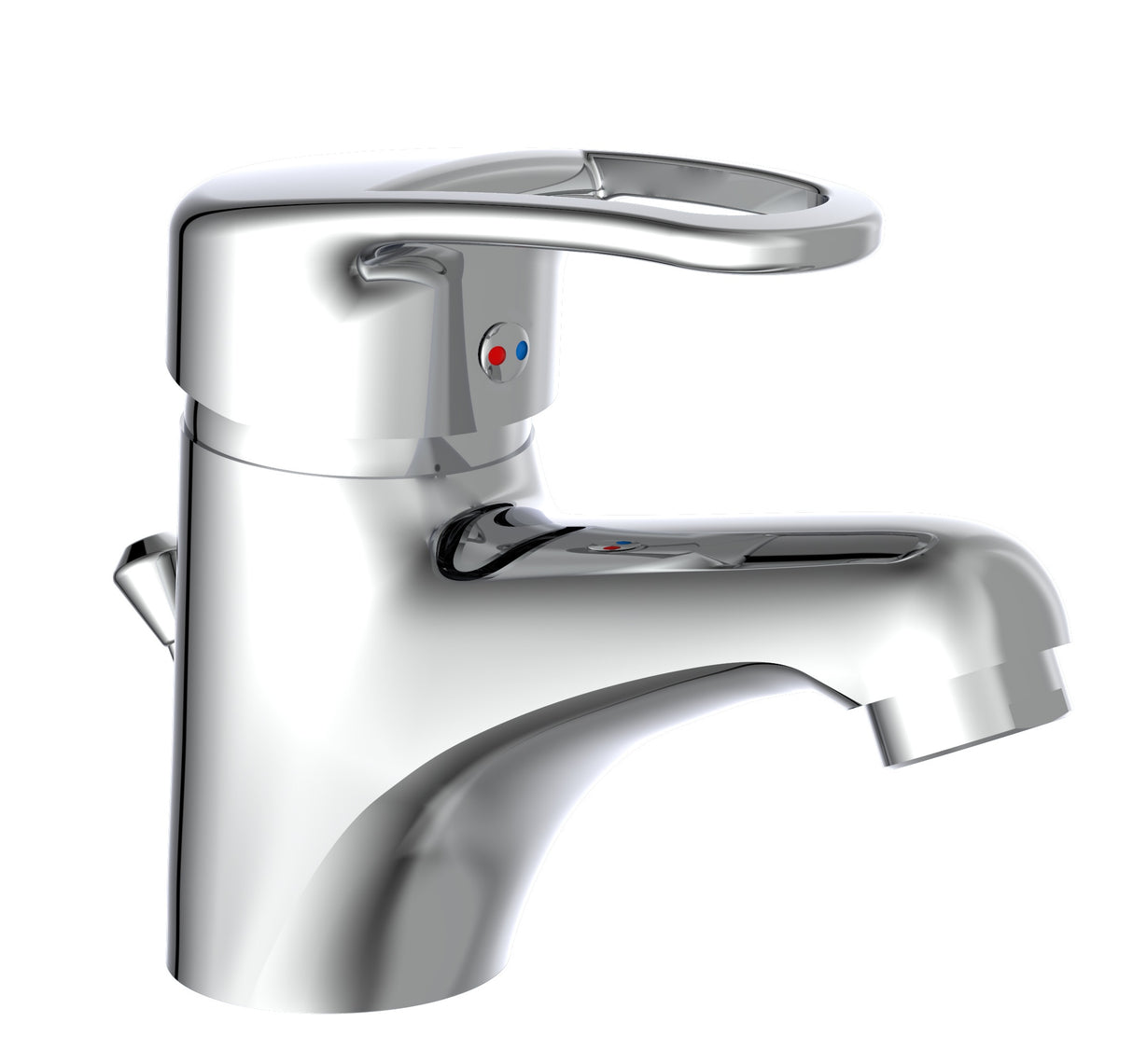 Batoni chrome de lavabo de lavabo