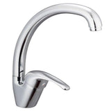 Schütte Schütte Eenknops mixer with round spout Diziani chrome -colored