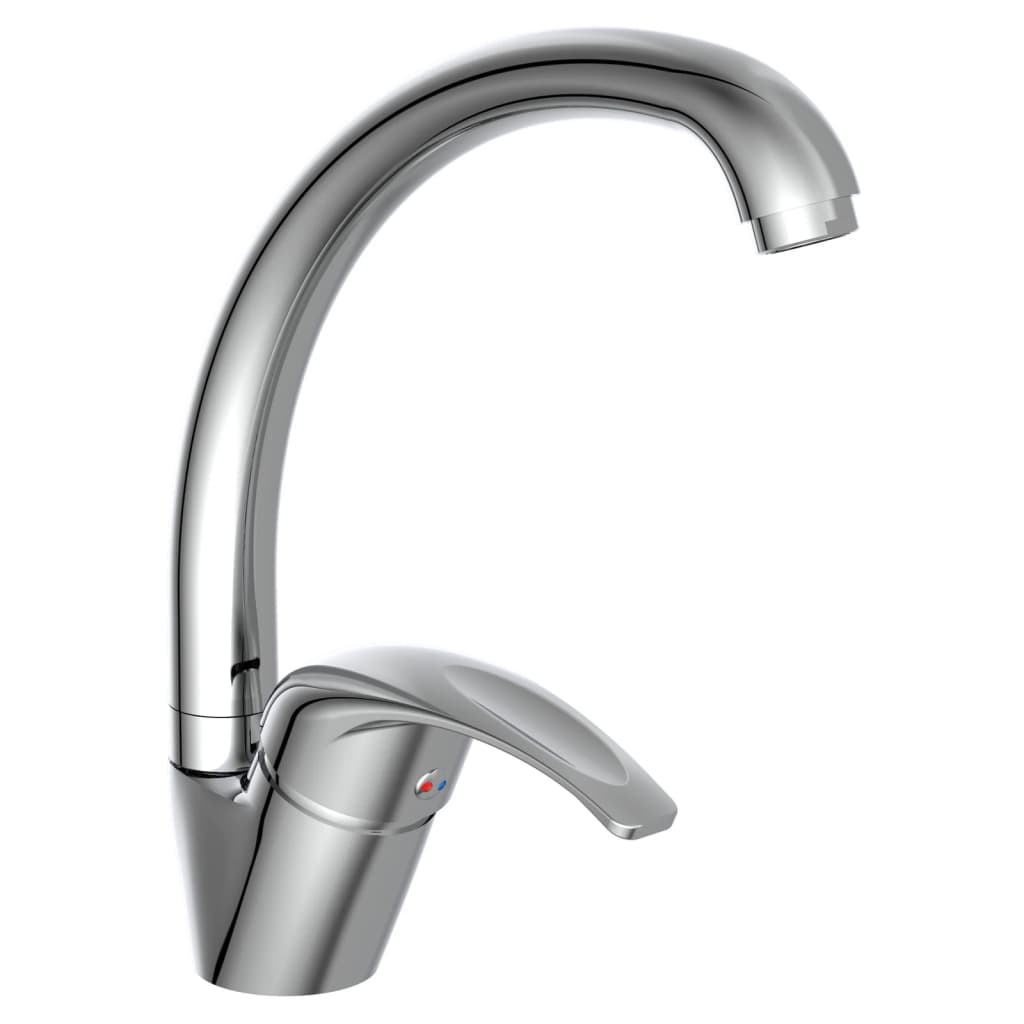 Schütte Schütte Eenknops mixer with round spout Diziani chrome -colored