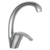 Schütte Schütte Eenknops mixer with round spout Diziani chrome -colored