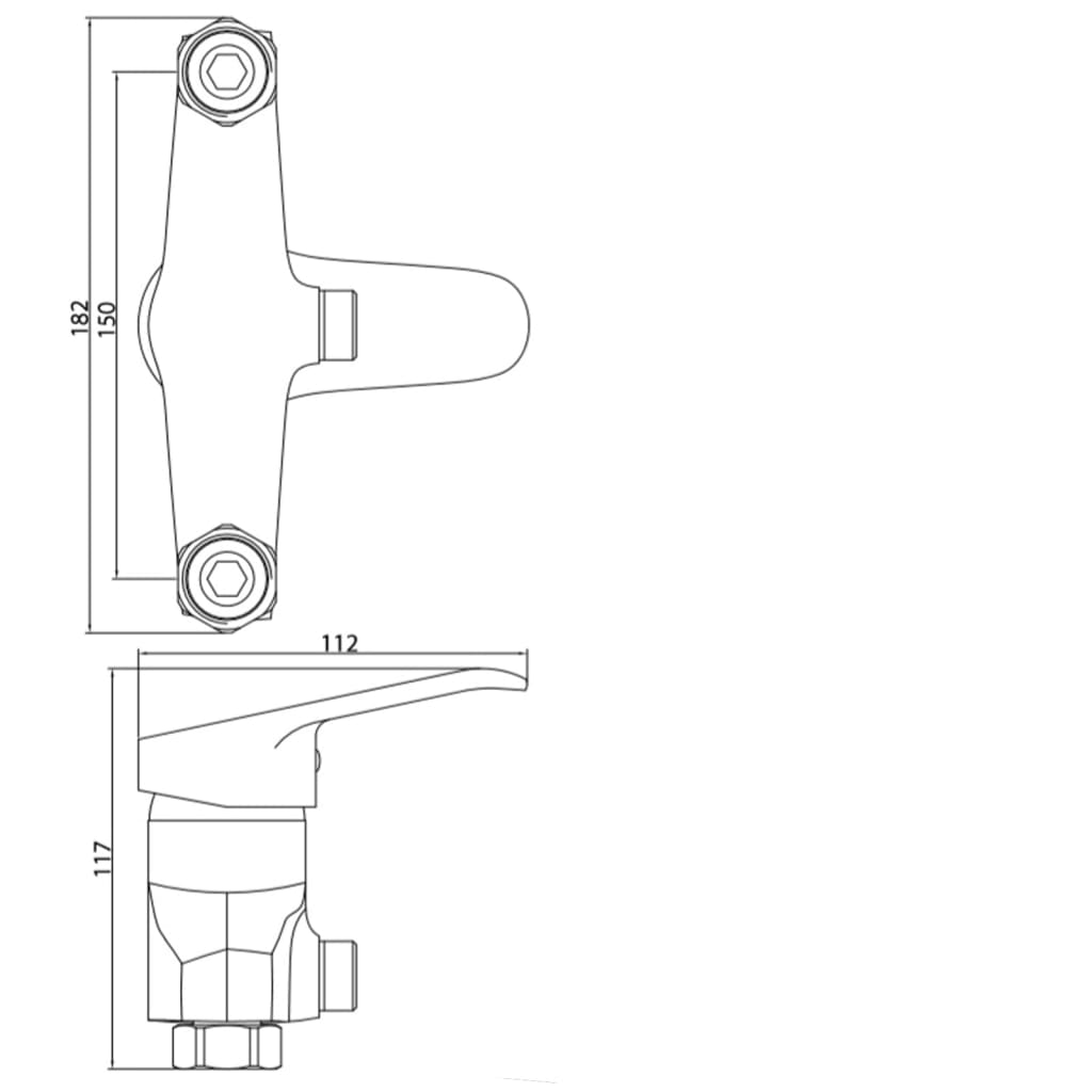 Schütte Schütte shower mixer Tessa chrome -colored