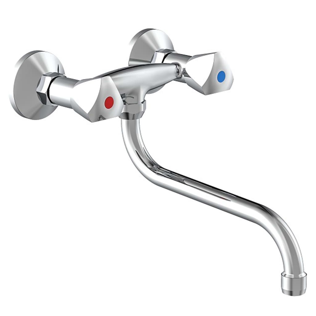 Schüte SchüteTe Two -Button Wall Mixer Cesti Chrome -farvet