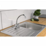 Schütte Schütte Wash -basin blandade två -knappar Brillant Chrome -färgade