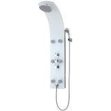 Schütte Schütte shower panel with thermostatic mixer Lanzarote glass white