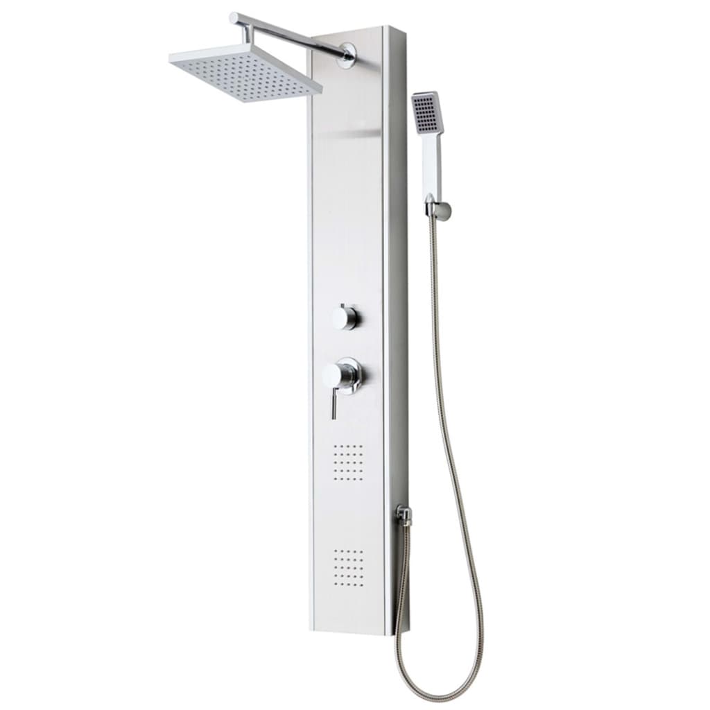 Schütte Schütte shower panel with a button mixer Tahiti stainless steel