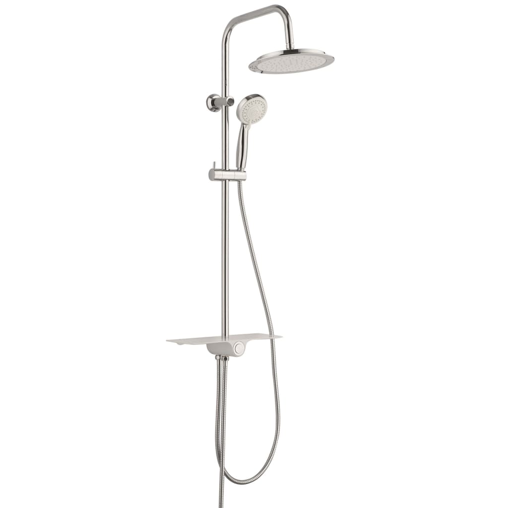 Schütte Schütte rain shower set with Plateau Aquastar White and Chrome -colored