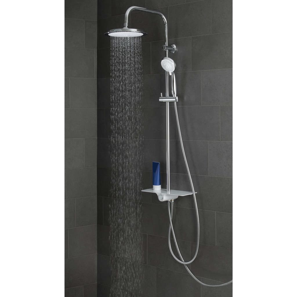 Schütte Schütte rain shower set with Plateau Aquastar White and Chrome -colored