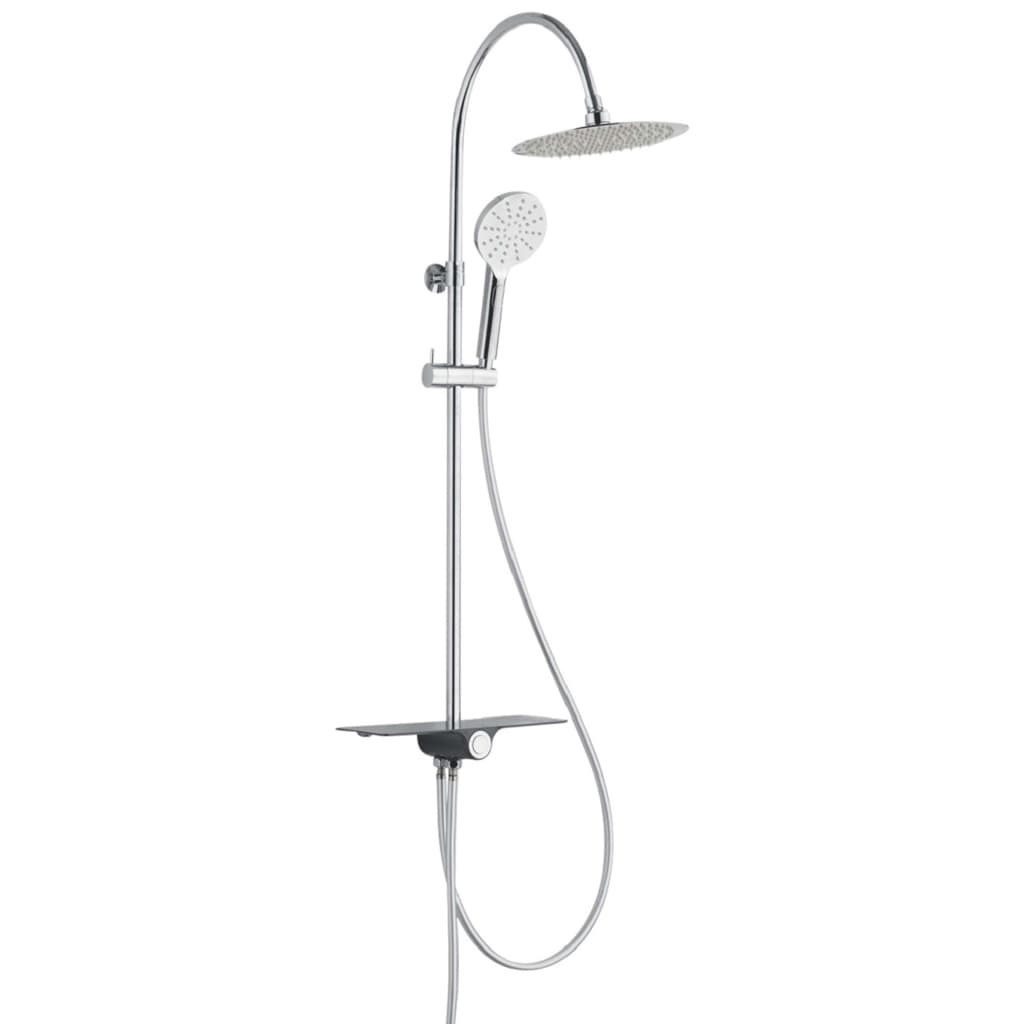 Schütte Schütte rain shower set with plateau aquastar chrome-colored anthacite