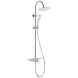 Ensemble de douche de pluie Schütte avec un robinet et un plateau de la voie navigable-blanc-blanc