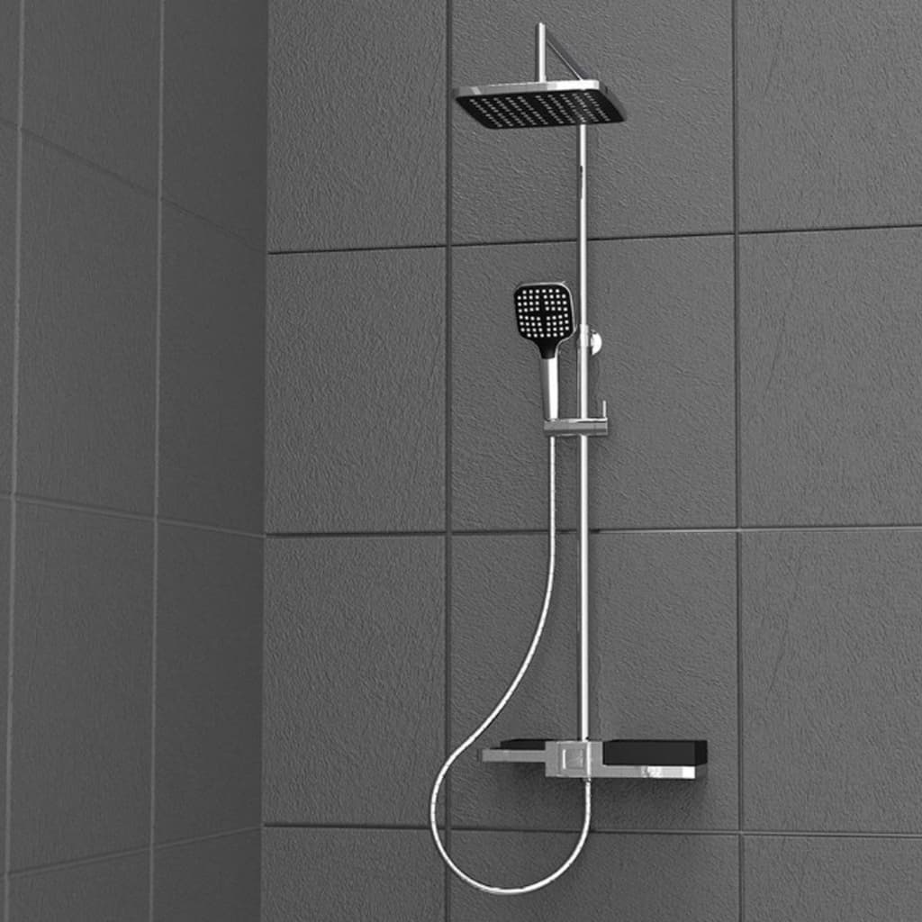 Schütte Schütte rain shower set Blueperl chrome -colored