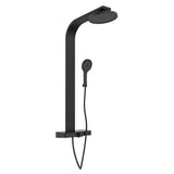 Ensemble de douche principal Schütte avec magazine Thermostat Samoa Rain Matzwart
