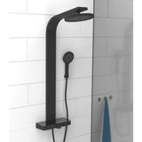 Ensemble de douche principal Schütte avec magazine Thermostat Samoa Rain Matzwart