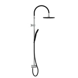 SCHUTTE PLAIN DOUCH MATAO RAINE CHROME MATTE Black
