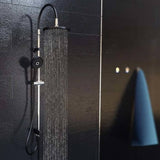 SCHUTTE PLAIN DOUCH MATAO RAINE CHROME MATTE Black