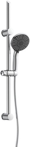Set de douche Schütte Adria avec douchette - ø 12,5 cm - 5 positions - barre de douche 70 cm - flexible 150 cm - chrome