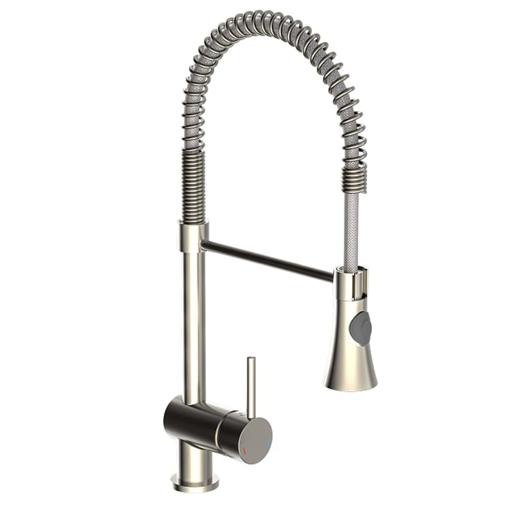 Schütte Schütte Eenknops mixer with spiral spring Cornwall low pressure stainless steel look