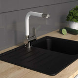 SCHUTTE ONE-BUTTON BUXER CRANE AVEC RIO RIO RIO en acier inoxydable Matt White