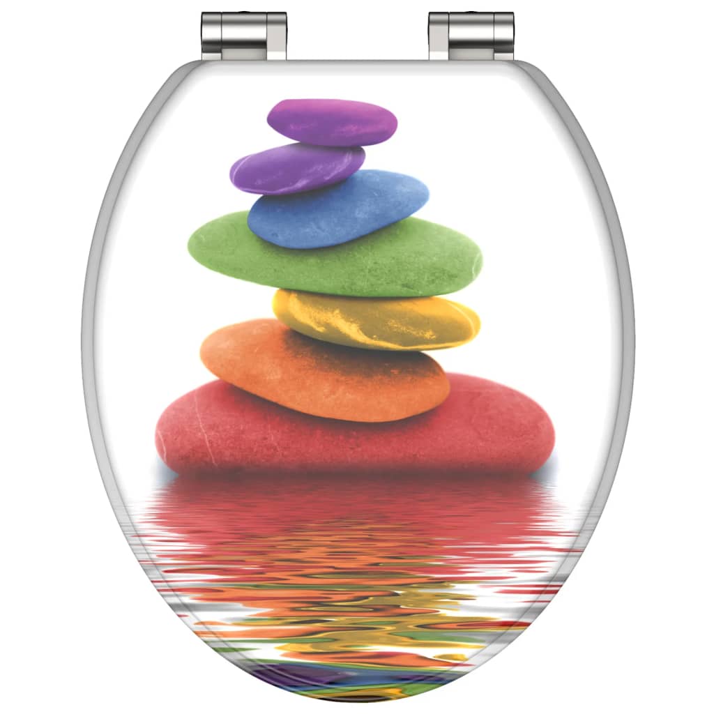 Schütte Schütte toilet seat with soft-close colorful stones