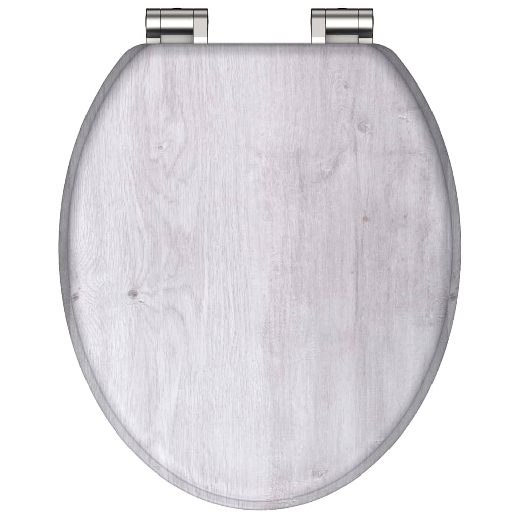 Schütte Schütte toilet seat with soft-close light Wood MDF