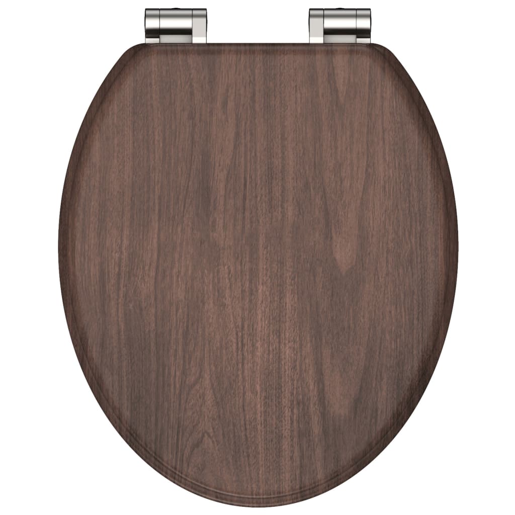 Schütte Schütte toilet seat with soft-close dark Wood MDF