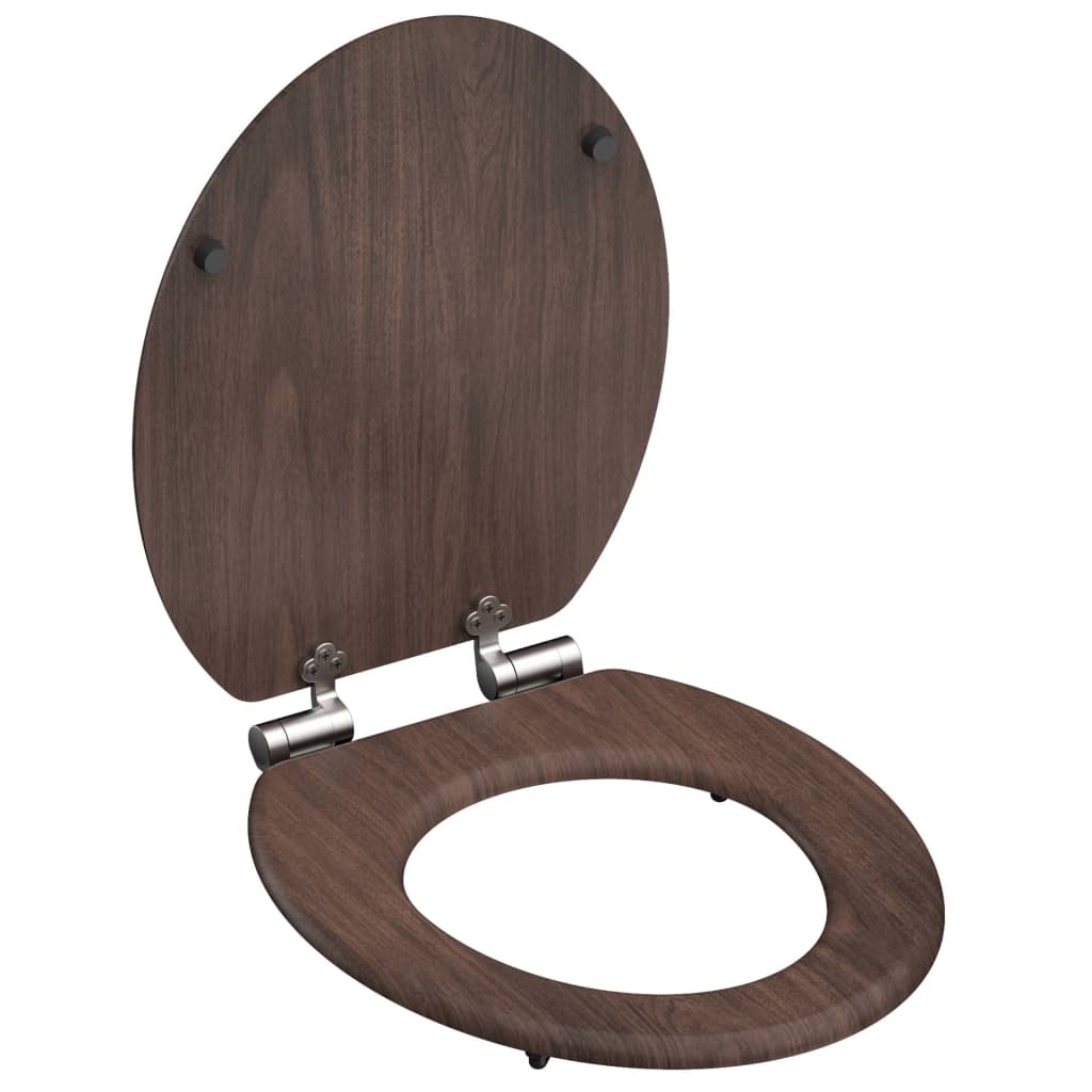 Schütte Schütte toilet seat with soft-close dark Wood MDF