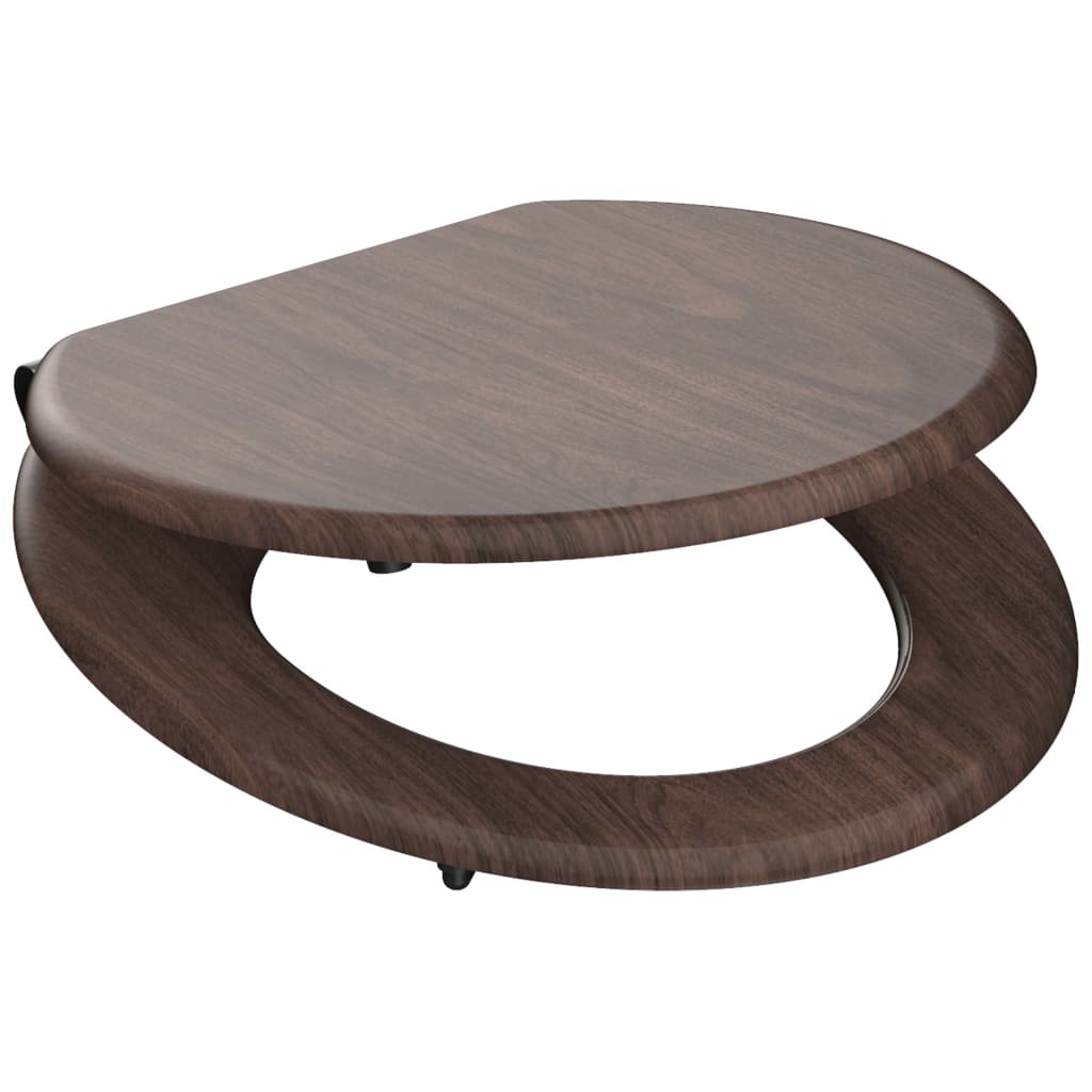 Schütte Schütte toilet seat with soft-close dark Wood MDF