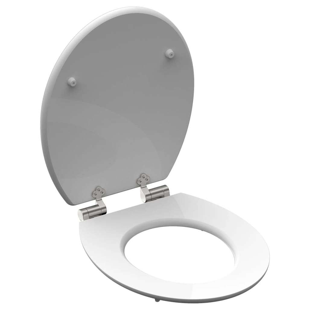 Schütte Schütte toilet seat with soft-close gray steel MDF high gloss